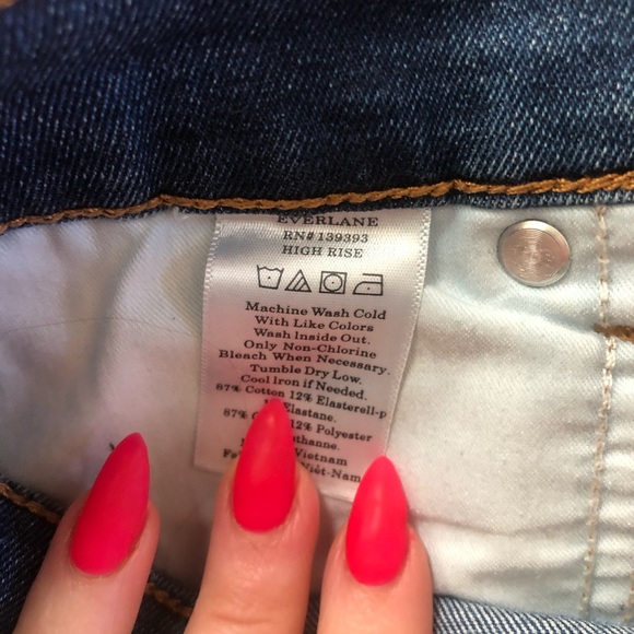 Women’s Everlane high rise skinny stretch jeans denim blue 28 EUC - Picture 4 of 5
